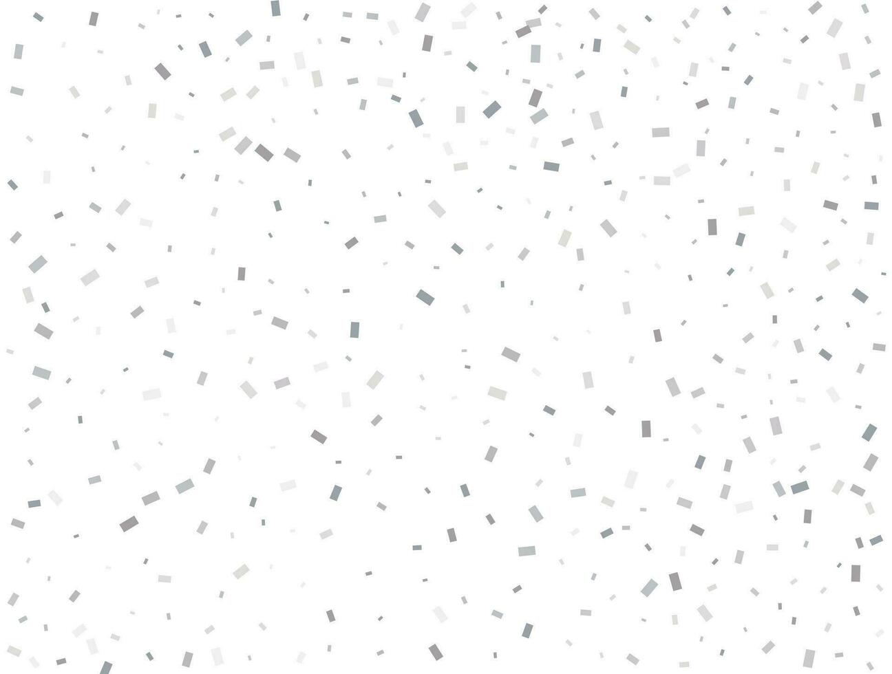 lyx silver- rektangulär glitter konfetti bakgrund. vit festlig textur. vektor