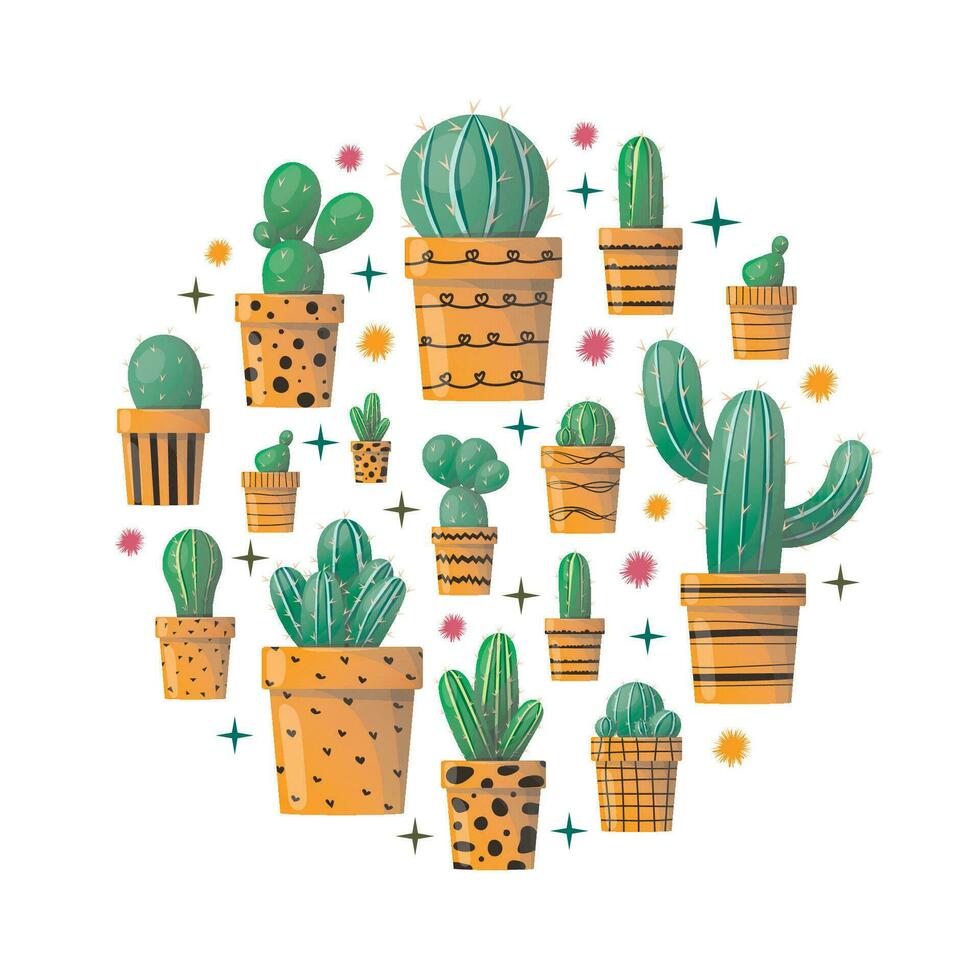vektor kaktus bakgrund