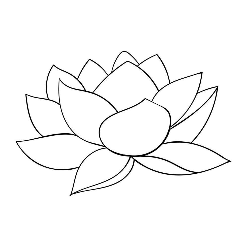 lotus blomma öppen knopp. lotus ikon för inbjudningar och kort, företag kort vektor