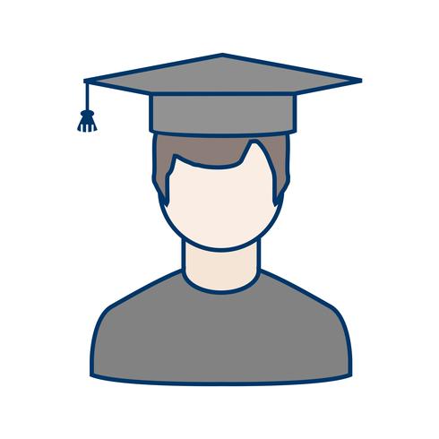 Vektor Male Student Icon