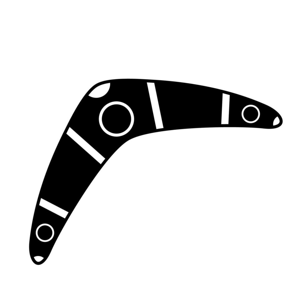 traditionell trä- bumerang ikon isolerat på vit bakgrund. australier inföding jakt och sport vapen. ursprunglig trä- bumerang. vektor illustration.