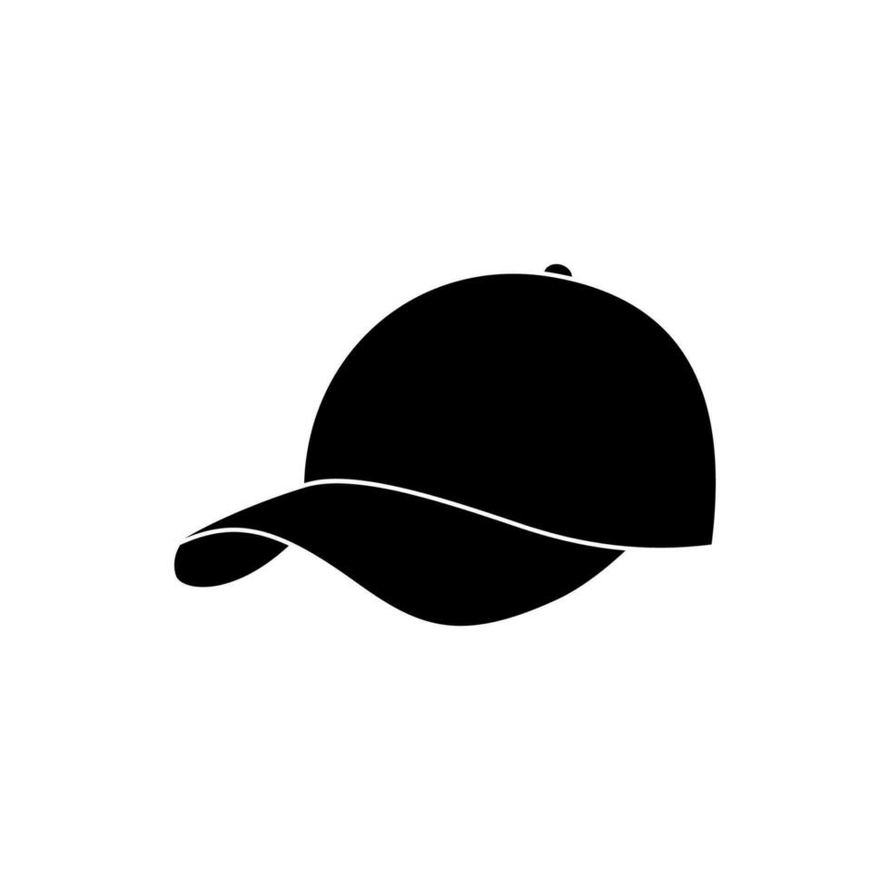 Baseball Deckel Symbol isoliert auf Weiß Hintergrund. Sommer- Hut Symbol, stilvoll Sport Kopfbedeckung, ein sportlich Zubehörteil Das schützt Ihre Kopf von das Sonne. Vektor Illustration.