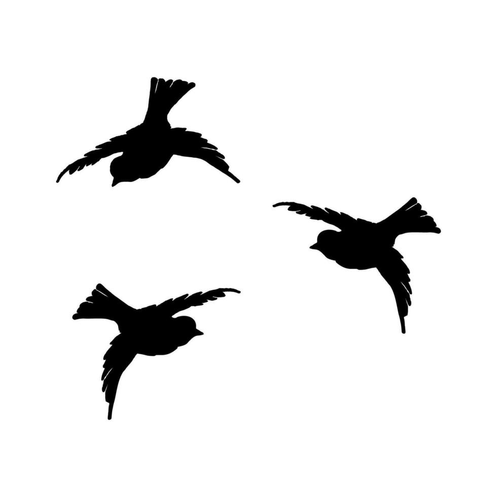 Herde fliegender Vögel vektor