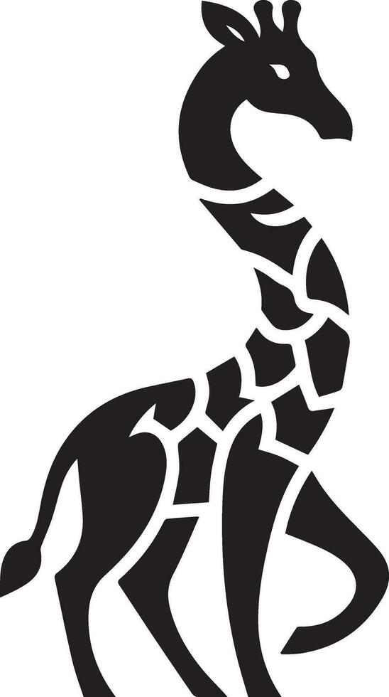 Giraffe Logo Vektor Silhouette Illustration 5