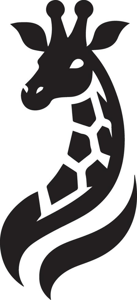 Giraffe Logo Vektor Silhouette Illustration 10