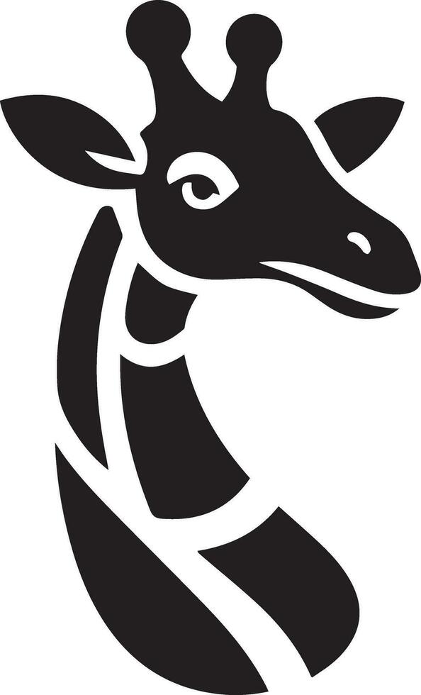 Giraffe Logo Vektor Silhouette Illustration