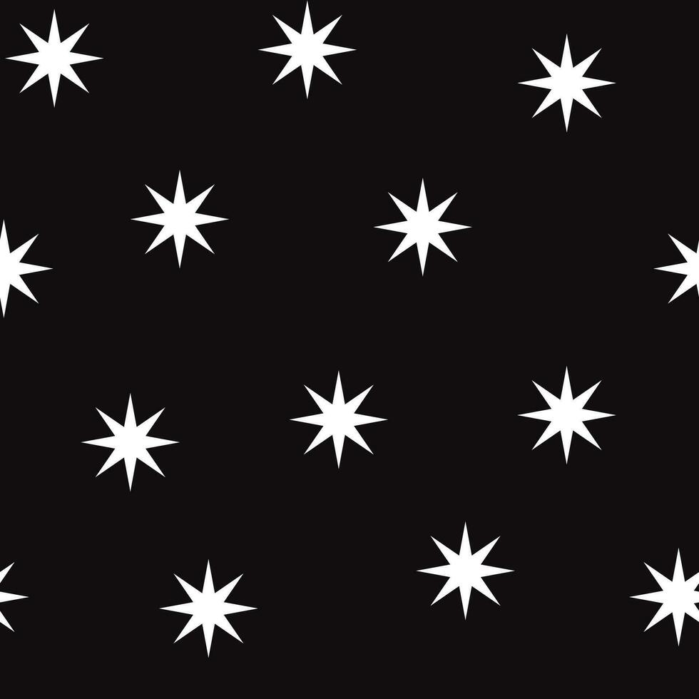 Star Weiß Hintergrund schwarz vektor