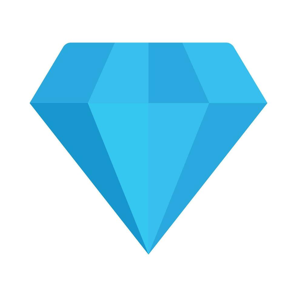 Diamant Vektor eben Symbol zum persönlich und kommerziell verwenden.