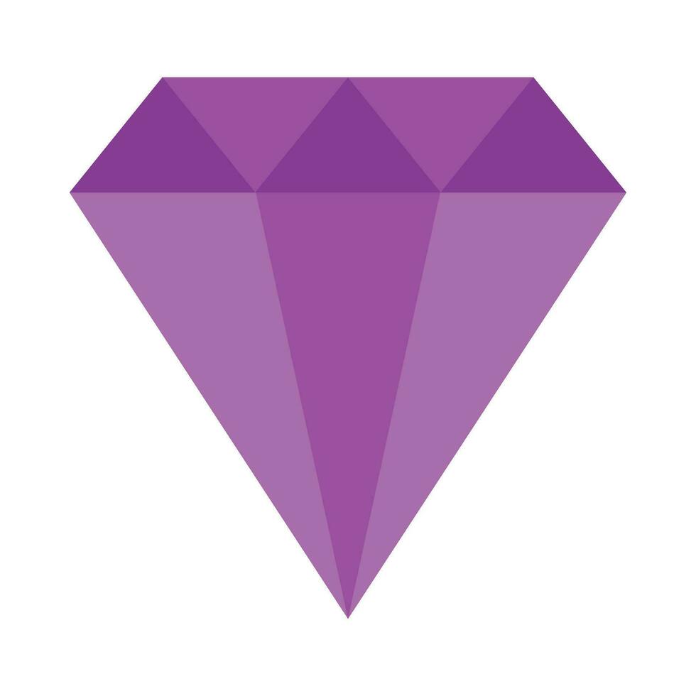 Diamant Vektor eben Symbol zum persönlich und kommerziell verwenden.