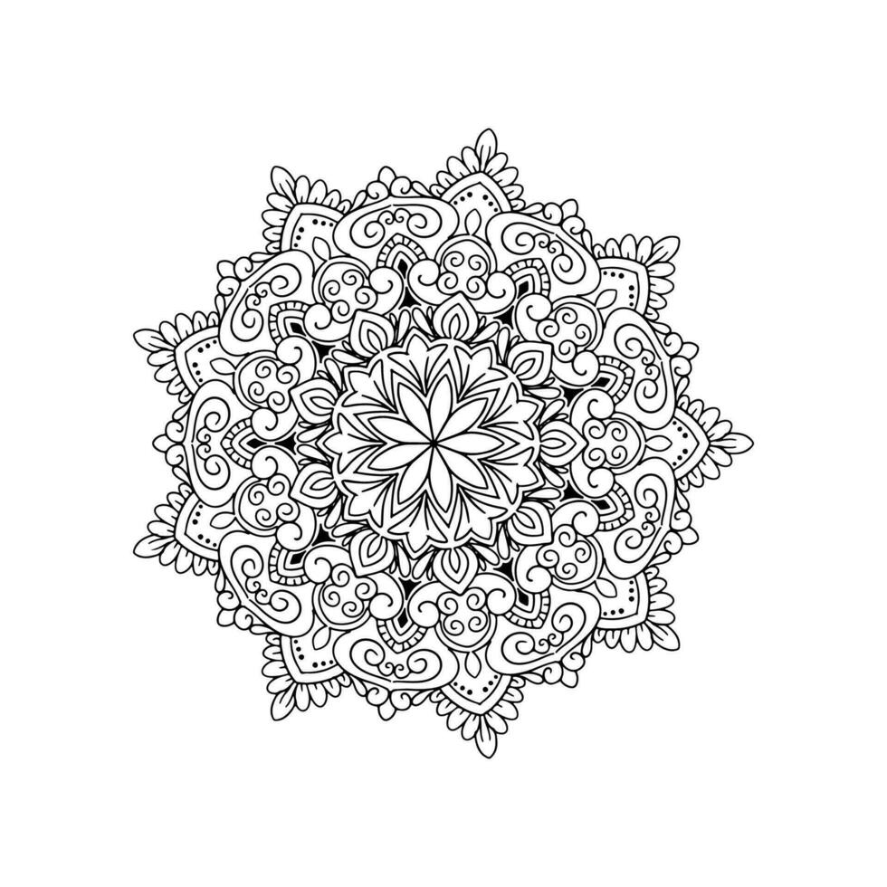 schön elegant Mandala Design Hintergrund vektor