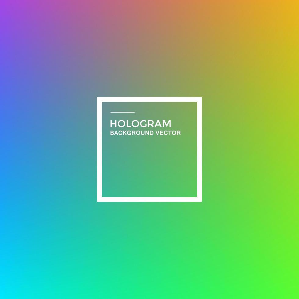 Vektorhintergrund des Hologrammverlaufs, Hologrammmuster vektor