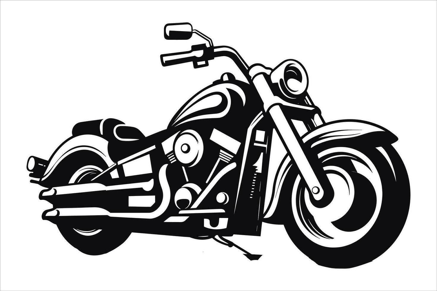 Motorrad und Superbike Vektor