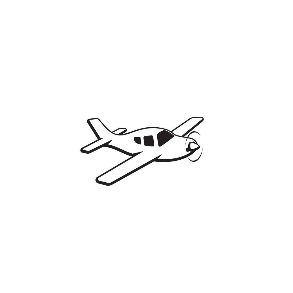 Flugzeug Logo oder Symbol Design vektor