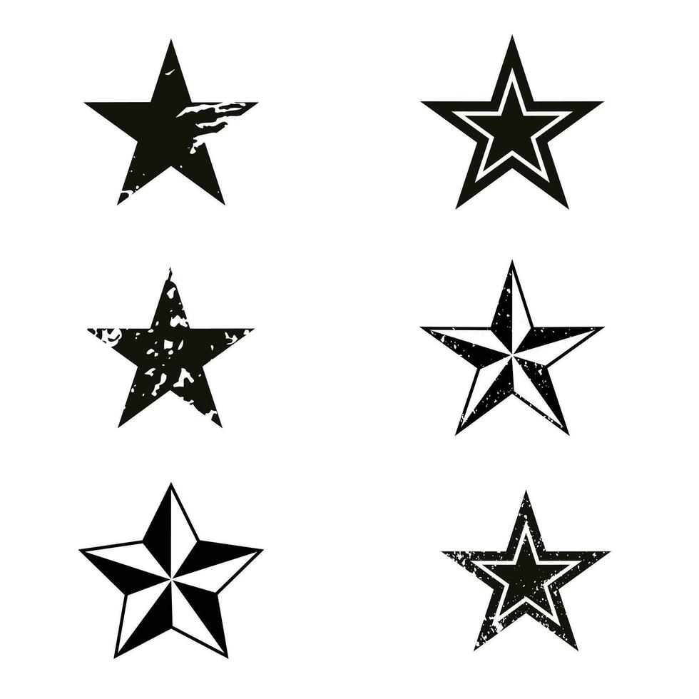 kreativ eben Norden Star Logo einstellen Design Vektor