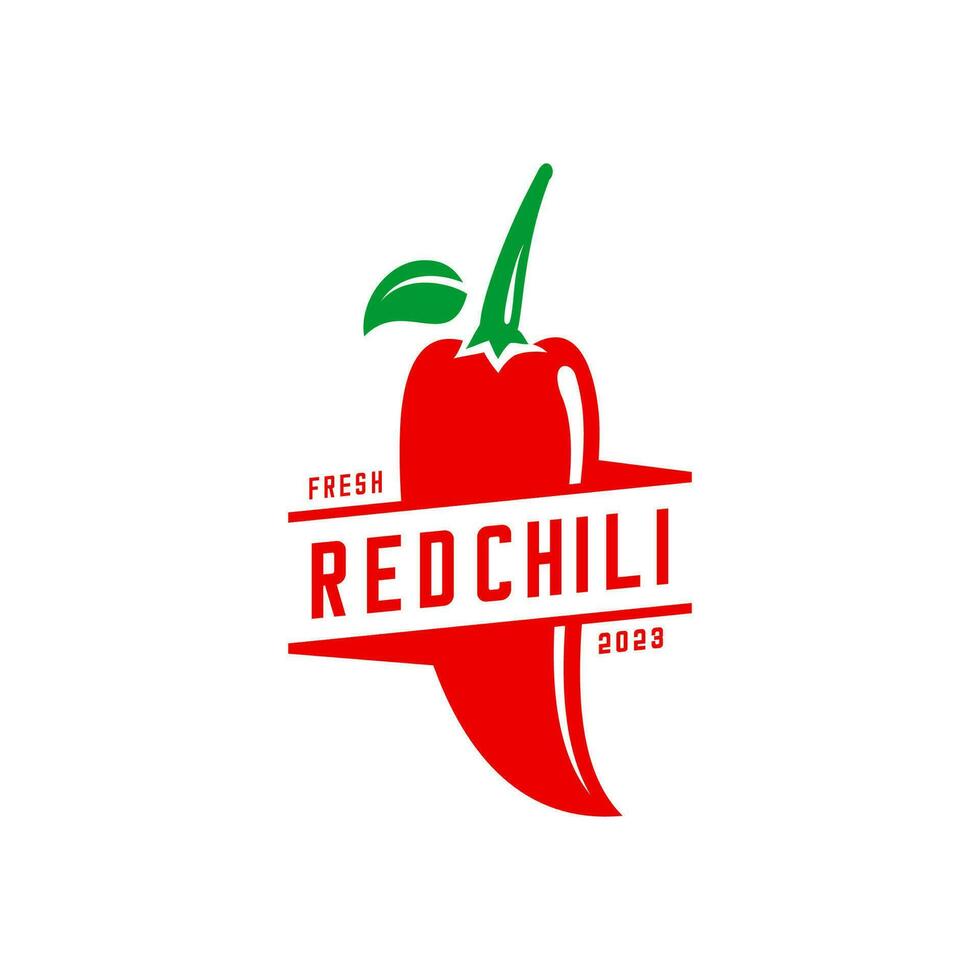rotes Chili-Logo vektor