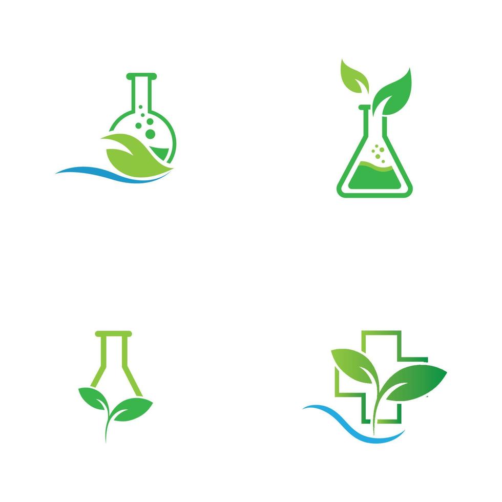Naturmedizin Logo Bilder Illustration Design vektor
