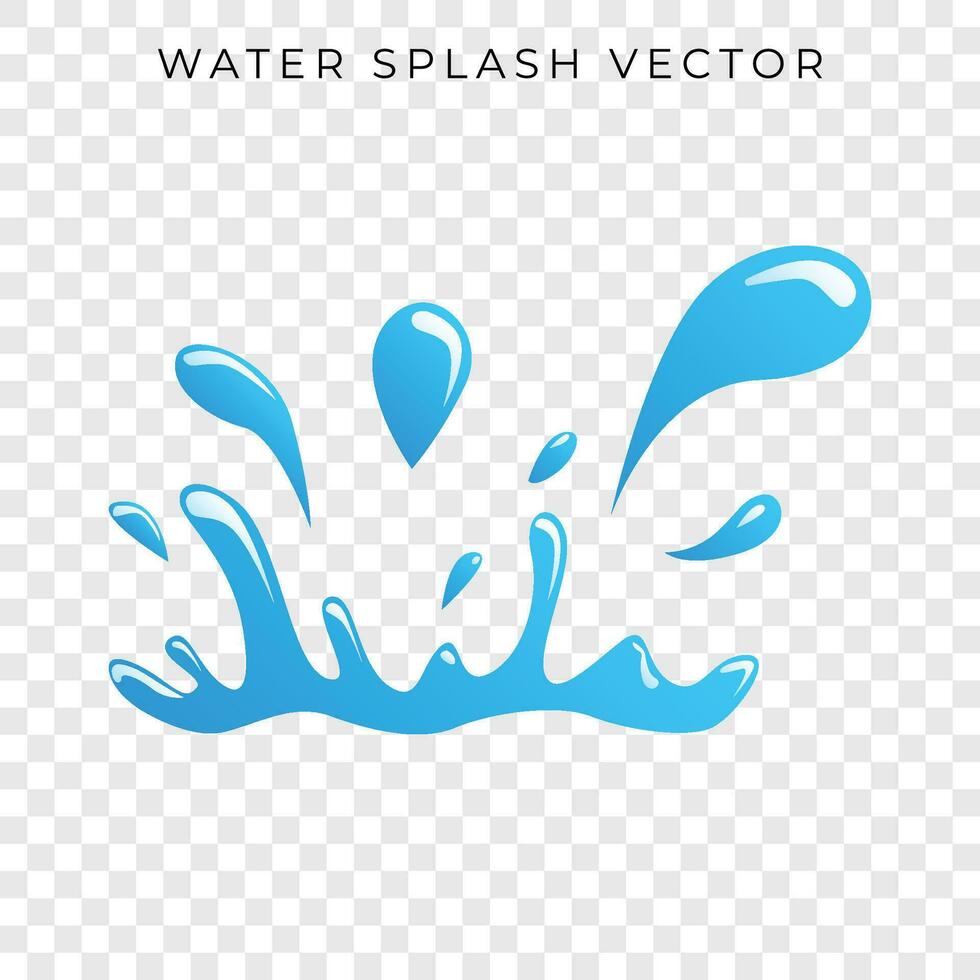 vatten stänk vektor lutning stil spill