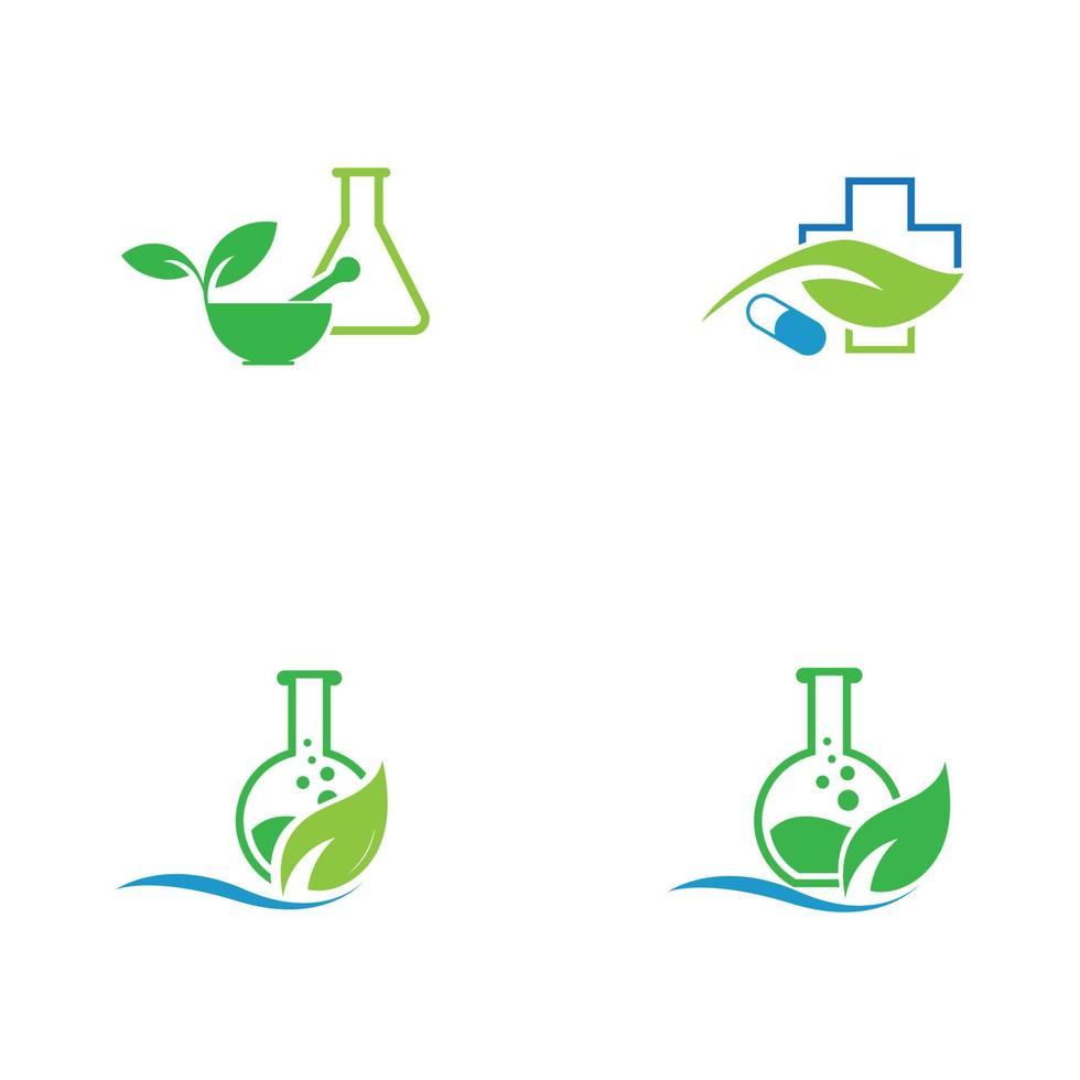 Naturmedizin Logo Bilder Illustration Design vektor