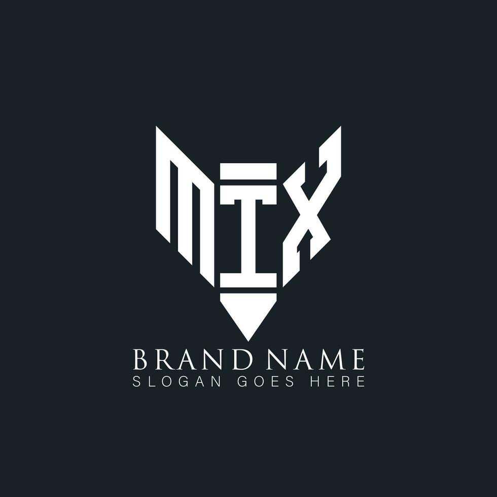 mtx abstrakt brev logotyp. mtx kreativ monogram initialer brev logotyp begrepp. mtx unik modern platt abstrakt vektor brev logotyp design.