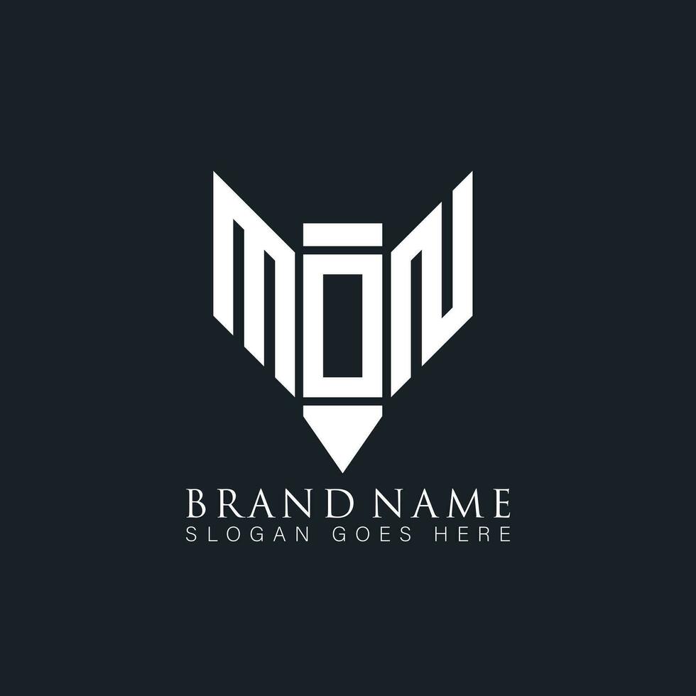 mon abstrakt Brief Logo. mon kreativ Monogramm Initialen Brief Logo Konzept. mon einzigartig modern eben abstrakt Vektor Brief Logo Design.