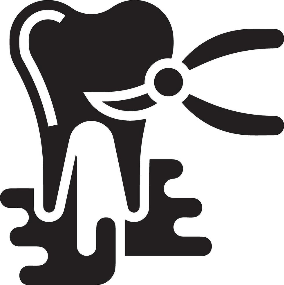 Zahn Zahnarzt Symbol Symbol Bild Vektor. Illustration von das Dental Medizin Symbol Design Grafik Bild vektor