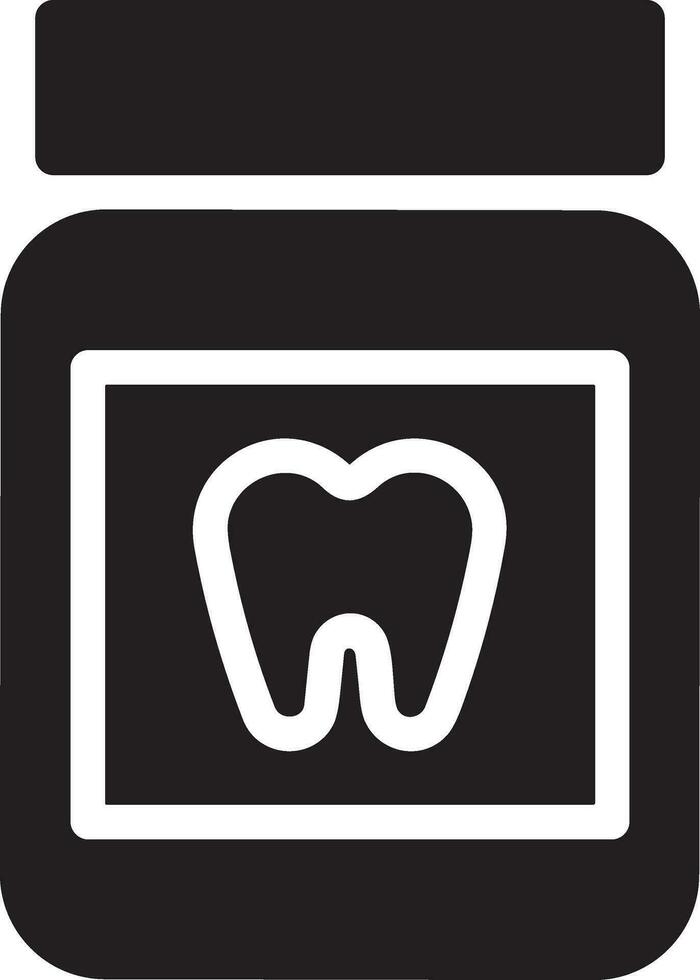 Zahn Zahnarzt Symbol Symbol Bild Vektor. Illustration von das Dental Medizin Symbol Design Grafik Bild vektor