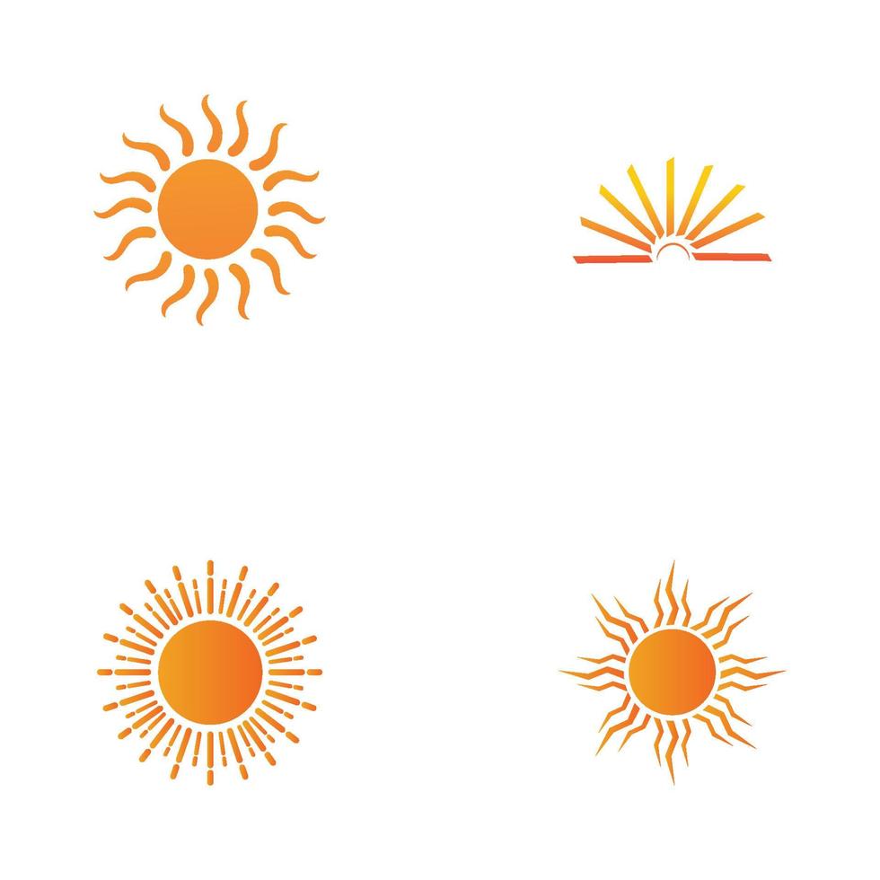 Sonne-Logo-Symbol-Vektor-Illustration-Design-Vorlage vektor