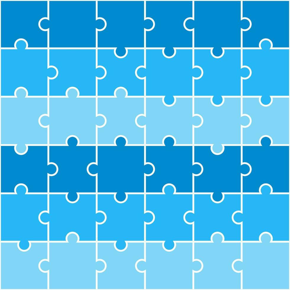 Blau Schatten Puzzle Muster. Puzzle Linie Muster. Puzzle nahtlos Muster. dekorativ Elemente, Kleidung, Papier Verpackung, Badezimmer Fliesen, Mauer Fliesen, Hintergrund, Hintergrund. vektor