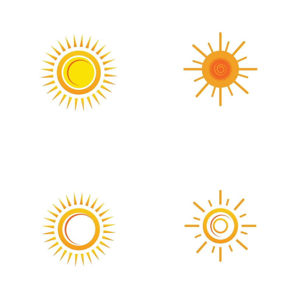 Sonne-Logo-Symbol-Vektor-Illustration-Design-Vorlage vektor
