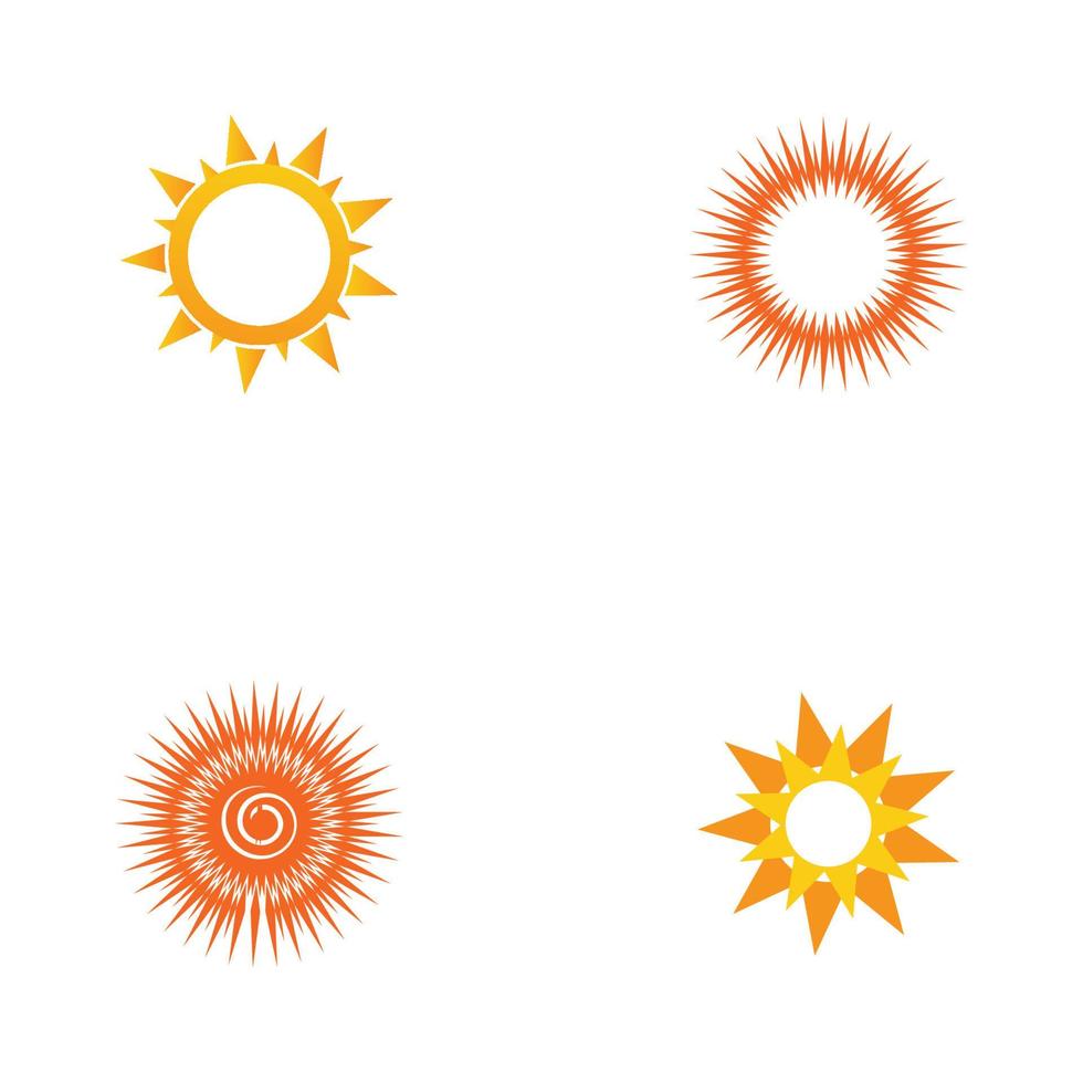 Sonne-Logo-Symbol-Vektor-Illustration-Design-Vorlage vektor