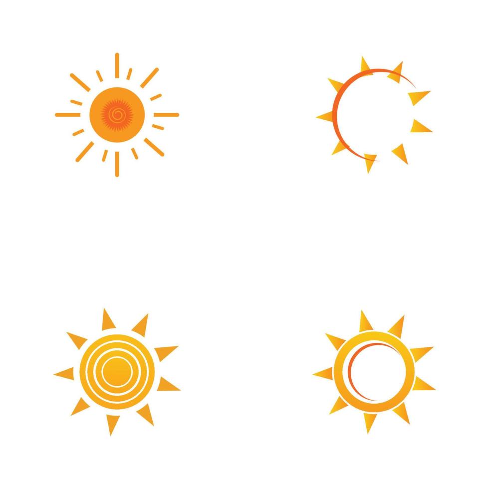 Sonne-Logo-Symbol-Vektor-Illustration-Design-Vorlage vektor