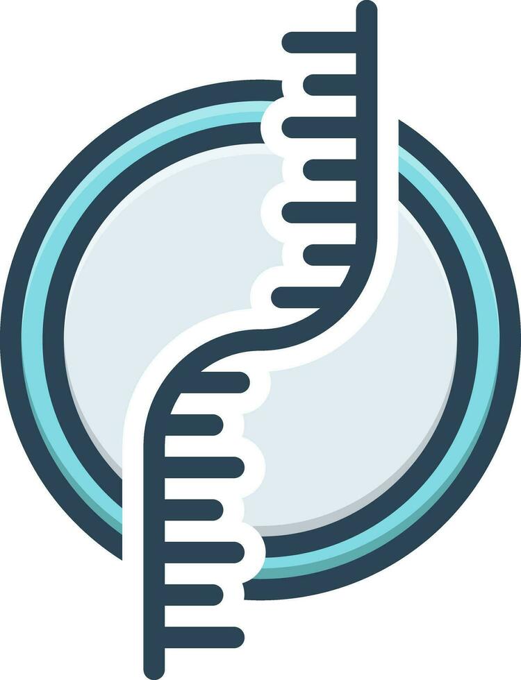 Farbe Symbol zum DNA vektor