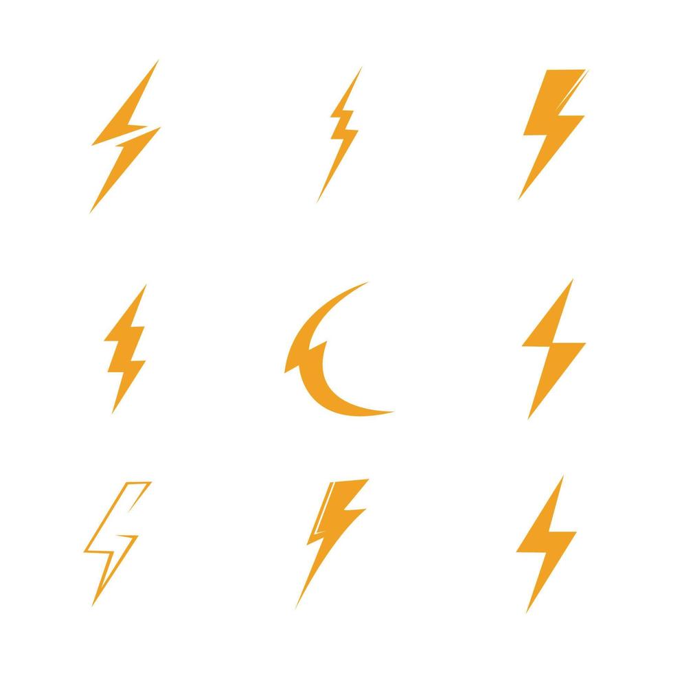 thunderbolt logo illustration vektor