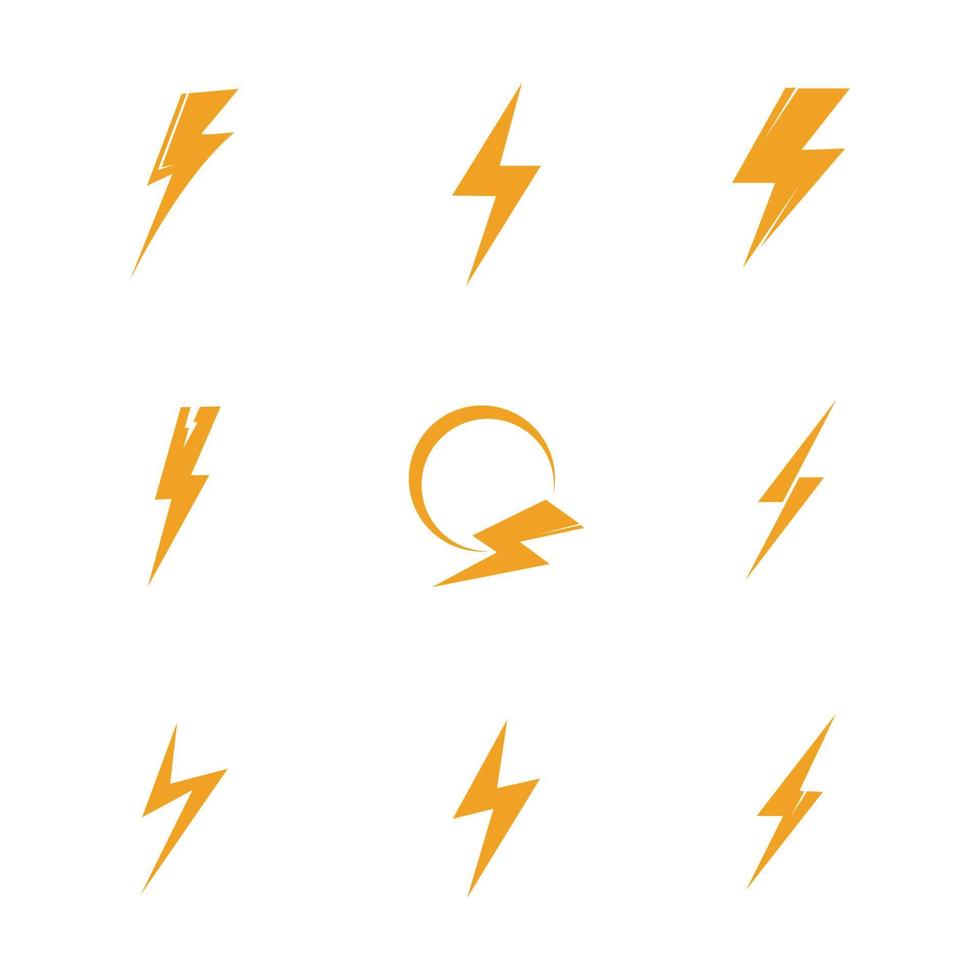 thunderbolt logo illustration vektor