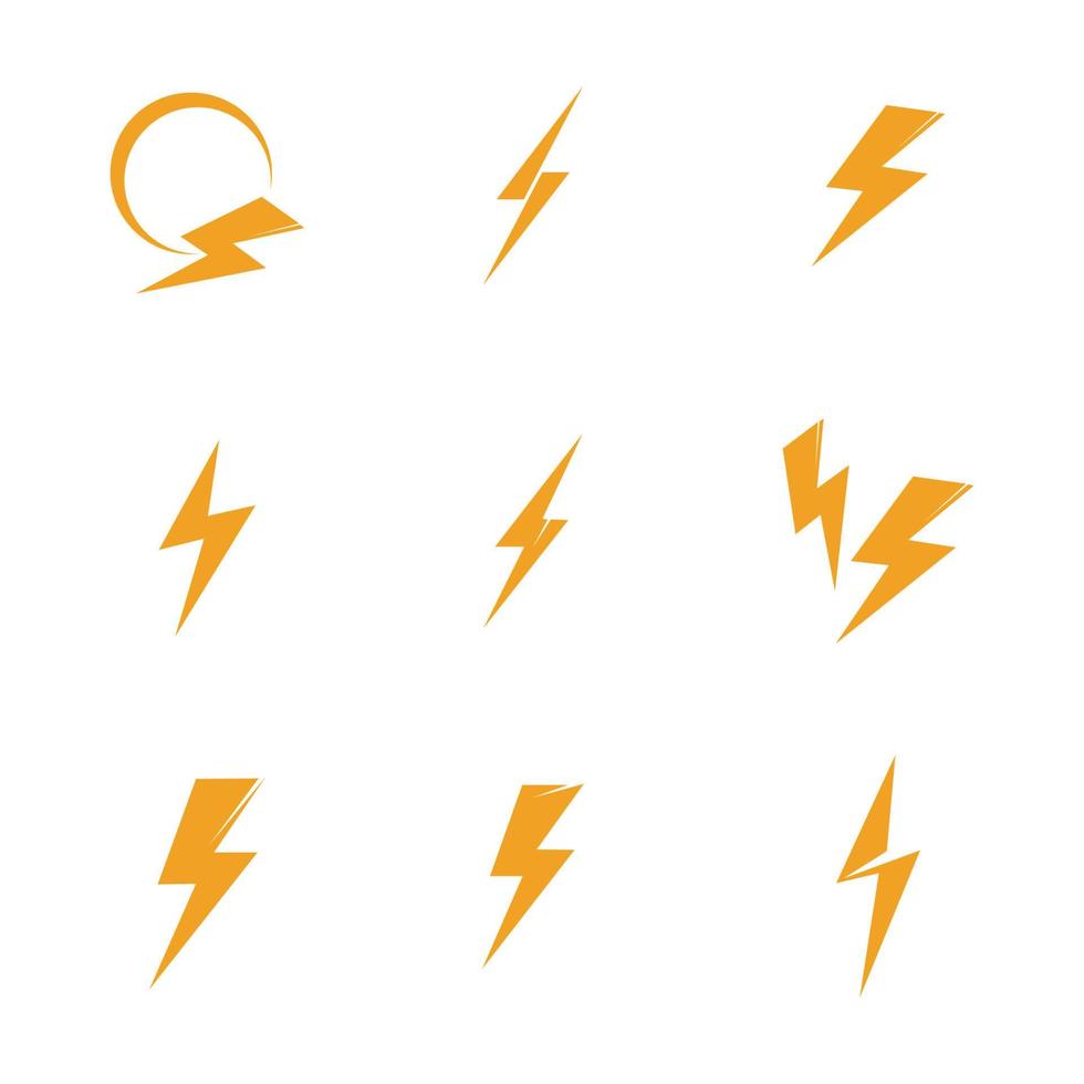 thunderbolt logo illustration vektor