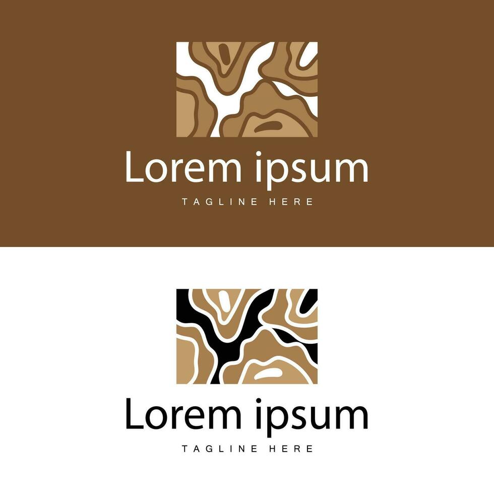 Baum Rinde Logo Design Vektor einfach Holz Textur Rinde Illustration Symbol