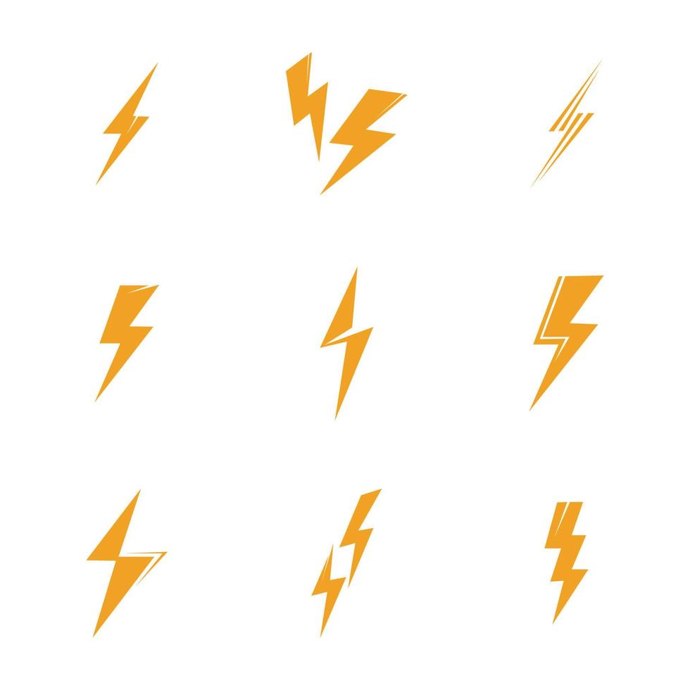 thunderbolt logo illustration vektor