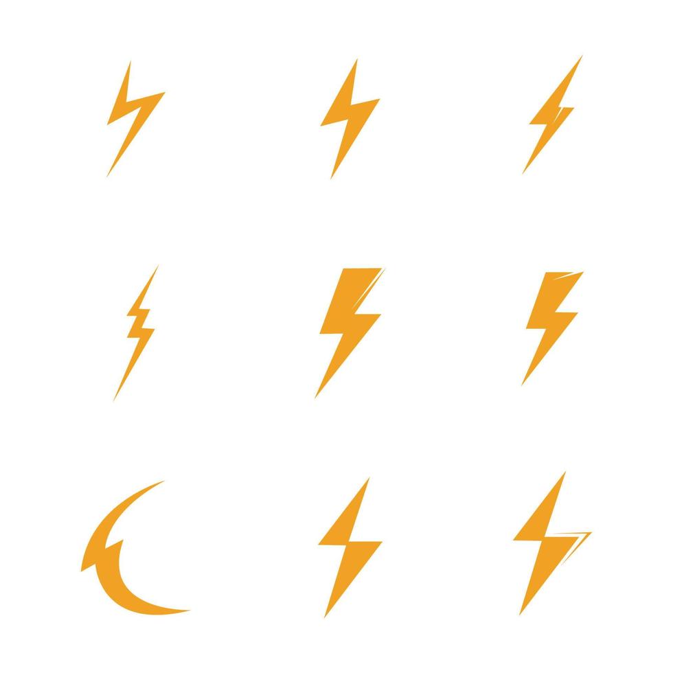 thunderbolt logo illustration vektor