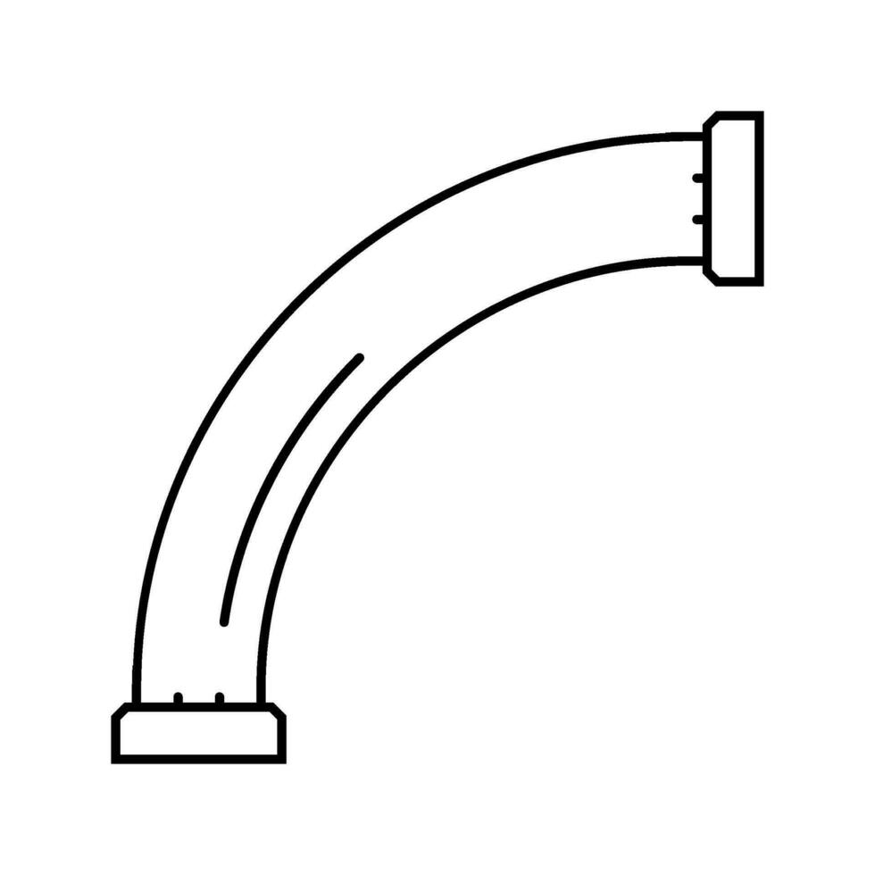 Produktion Pipeline Linie Symbol Vektor Illustration
