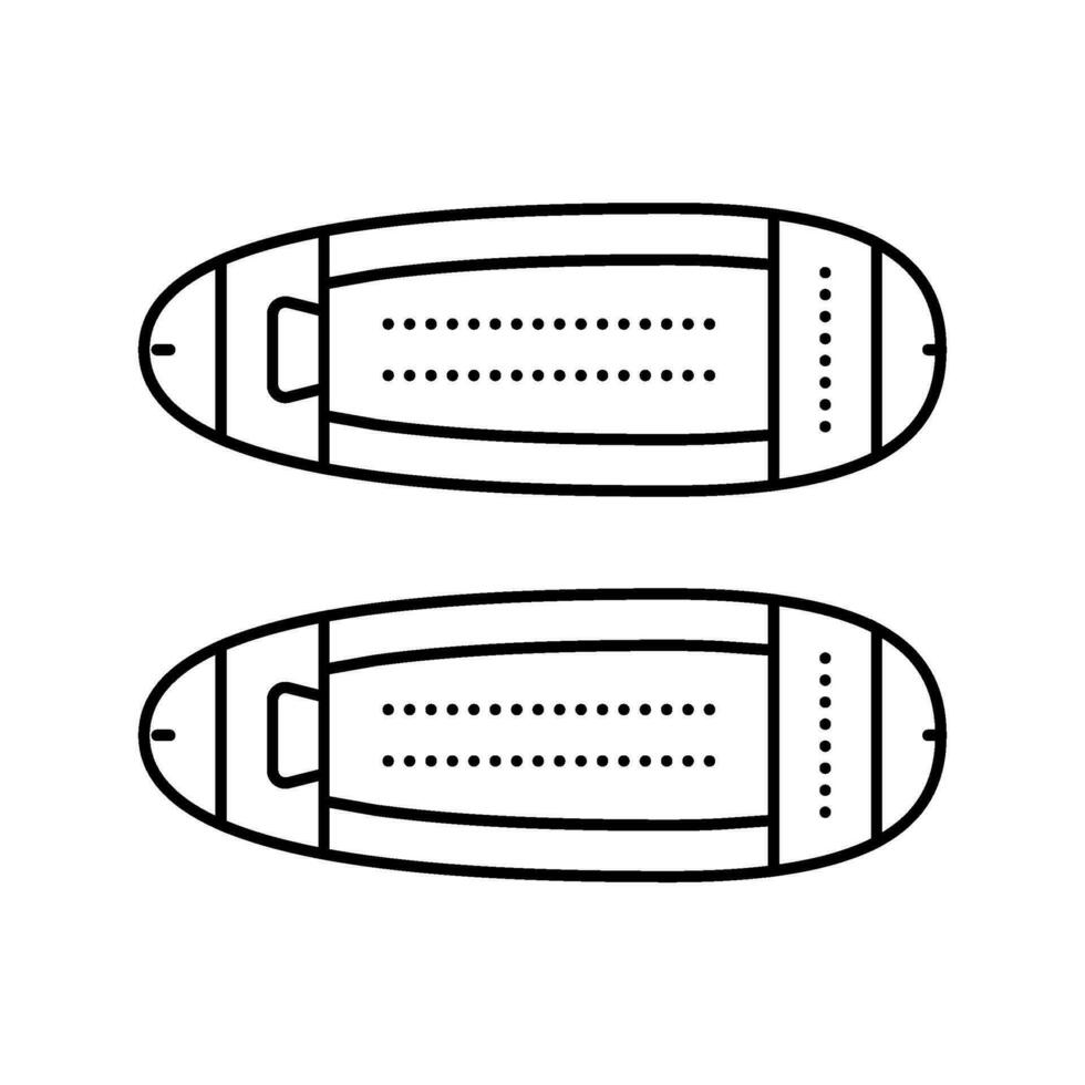 Flügelspitze Beleuchtung Flugzeug Linie Symbol Vektor Illustration