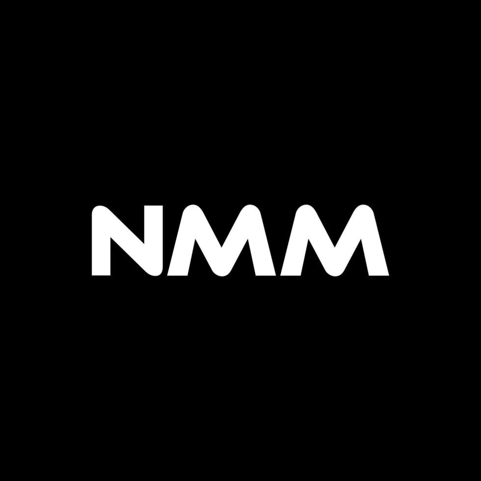 nmm brev logotyp design, inspiration för en unik identitet. modern elegans och kreativ design. vattenmärke din Framgång med de slående detta logotyp. vektor