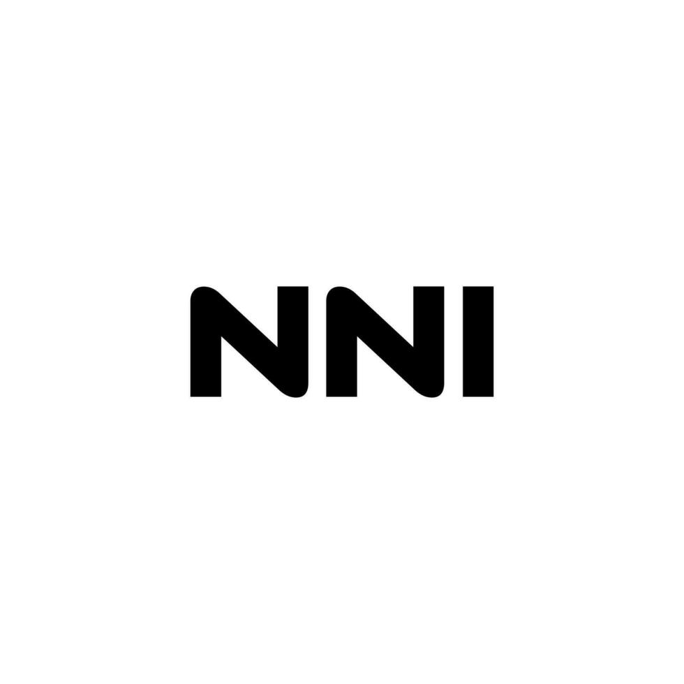 nni brev logotyp design, inspiration för en unik identitet. modern elegans och kreativ design. vattenmärke din Framgång med de slående detta logotyp. vektor