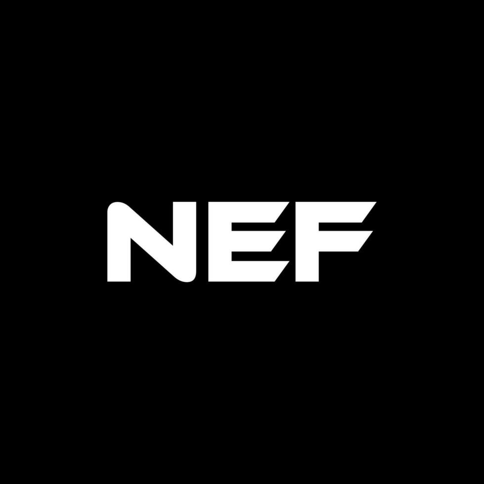 nef brev logotyp design, inspiration för en unik identitet. modern elegans och kreativ design. vattenmärke din Framgång med de slående detta logotyp. vektor