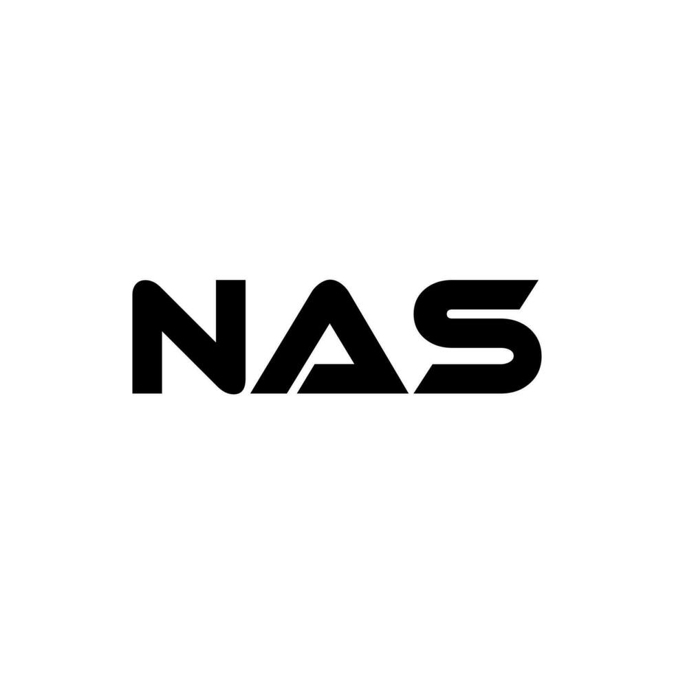 nas brev logotyp design, inspiration för en unik identitet. modern elegans och kreativ design. vattenmärke din Framgång med de slående detta logotyp. vektor