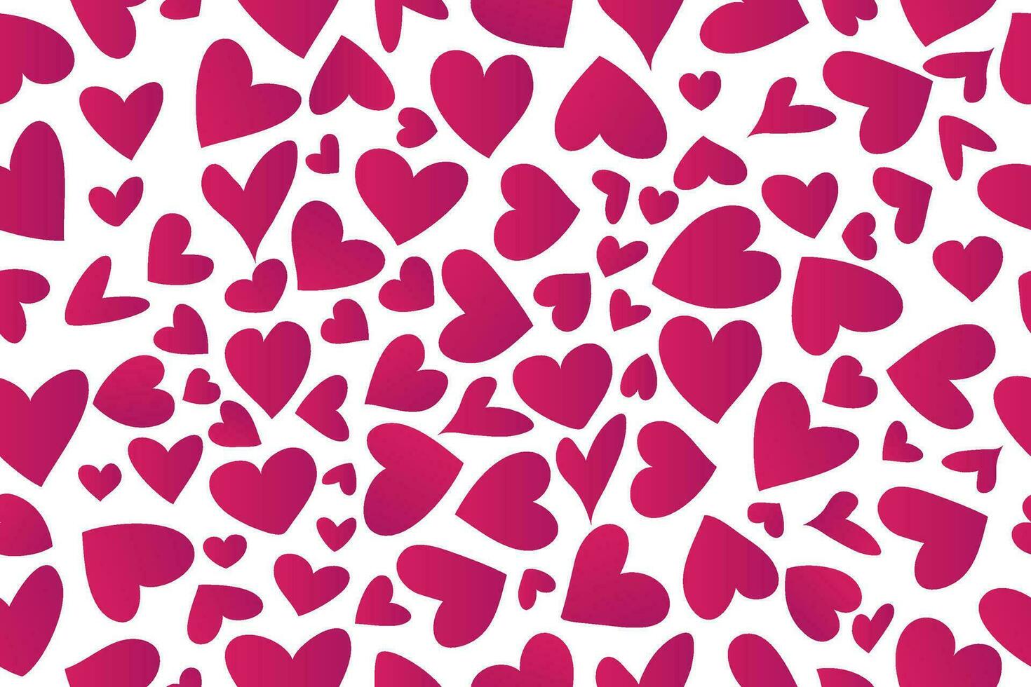 sömlös mönster av hjärtan. modern abstrakt bakgrund med rosa hjärtan. vektor illustration på en vit bakgrund. vektor