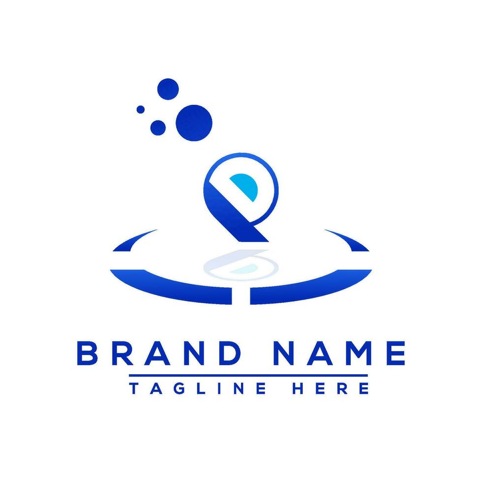 Brief qd Blau Logo Fachmann zum alle Arten von Geschäft vektor