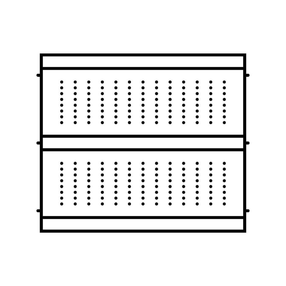 bakbord prototyping elektronik linje ikon vektor illustration