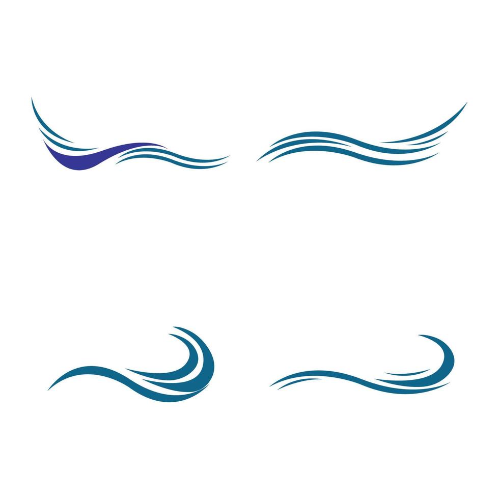 Wellen-Wasser-Logo vektor