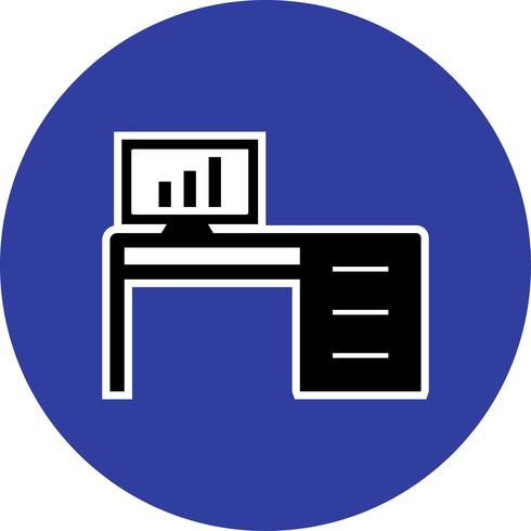 Office Table Vector Icon