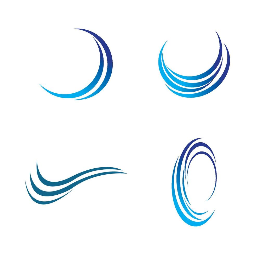 Wellen-Wasser-Logo vektor